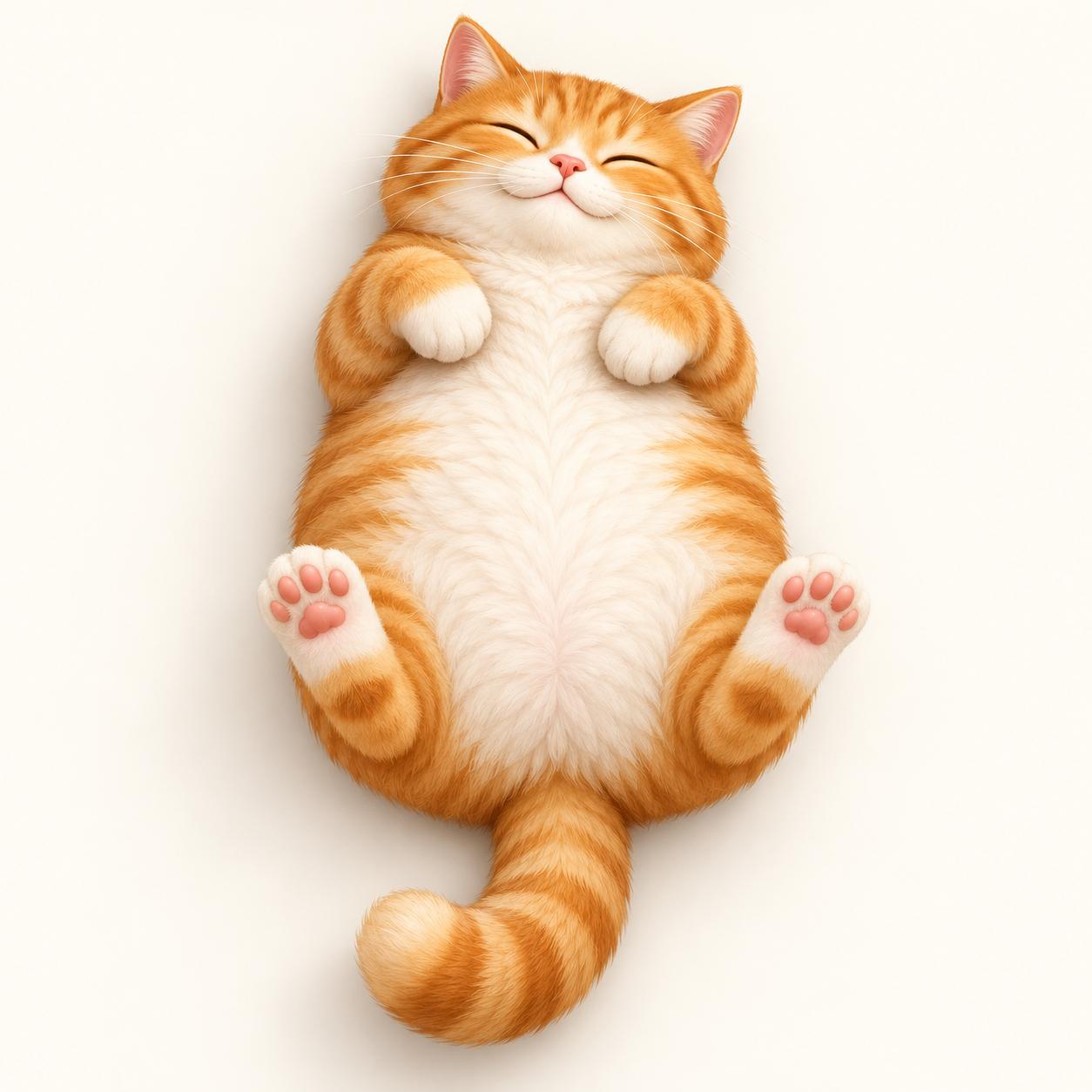 橘猫主题的温暖趣味插画